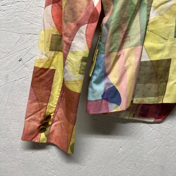 Paul Smith black label colors abstract watercolor blazer sz small european 40 - Picture 4 of 7